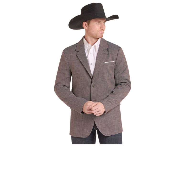 Rock & Roll Mens Ieidescent Woven Sports Coat BM96CO9642