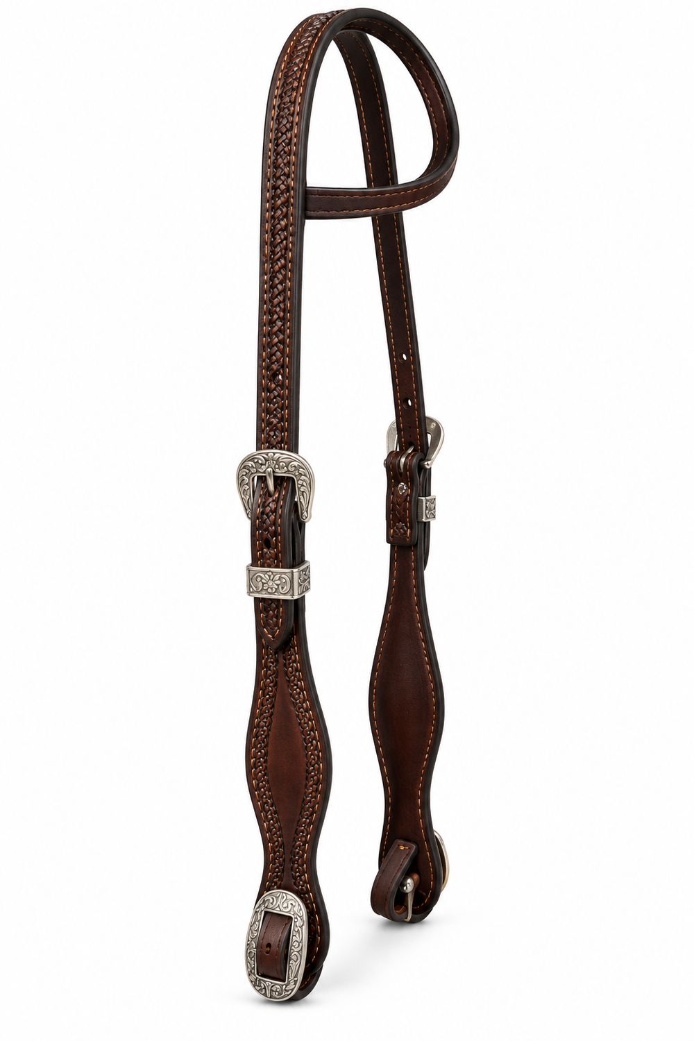 Wyoming Saddle Company One Ear Tooled Headstall