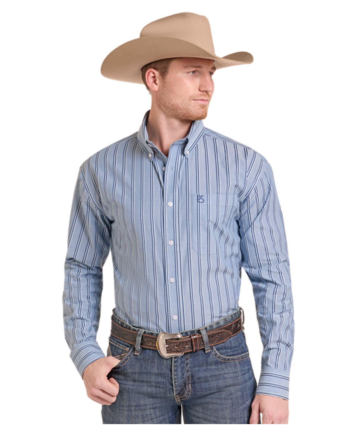 Panhandle Slim Mens Long Sleeve Button Up PMB2S09481, XS-5X: Medium