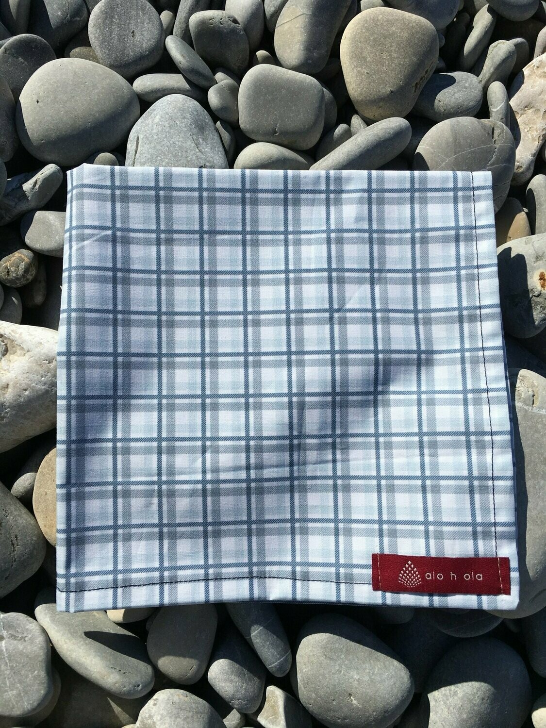Servilleta Cuadros Azul ECO