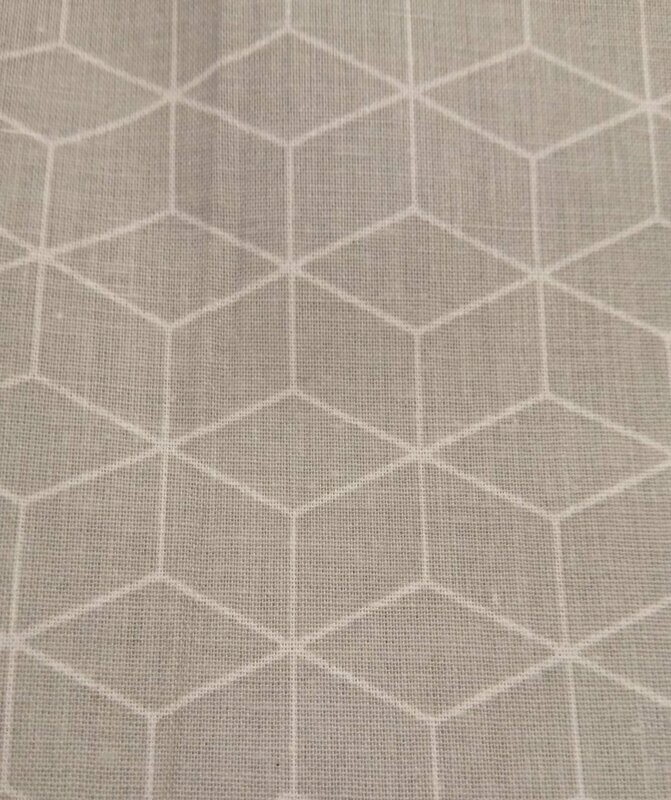 Tela geometrico gris