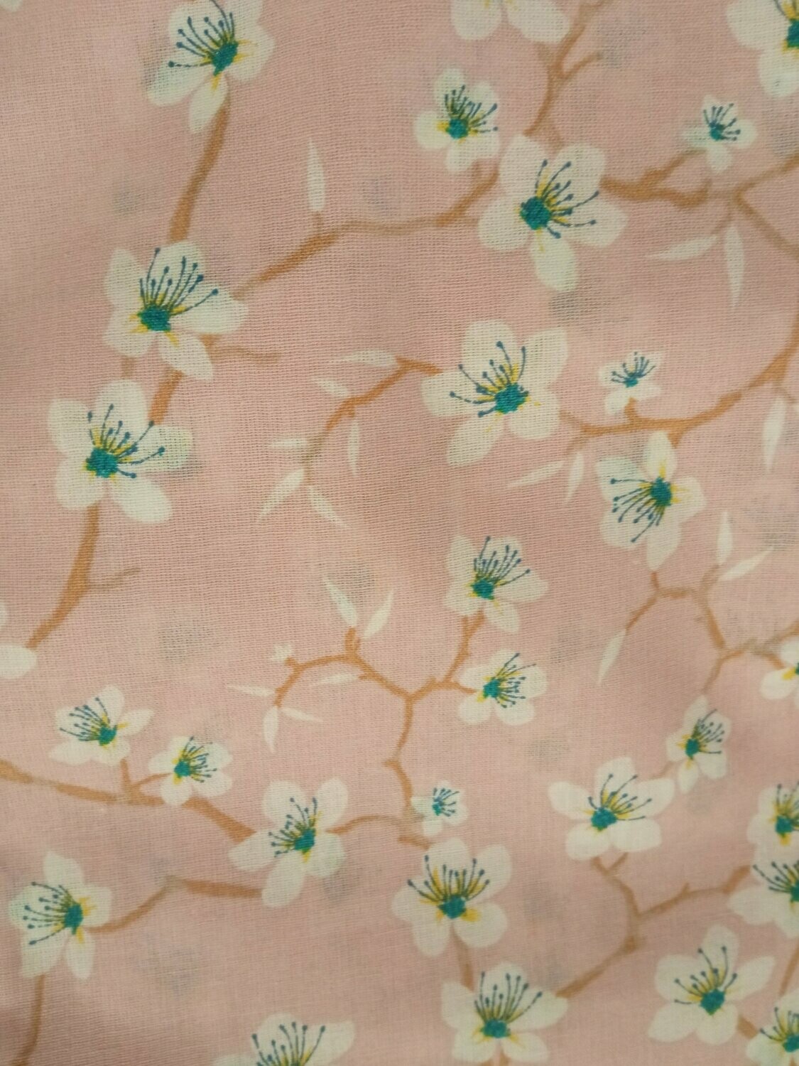 Tela flores japon rosa