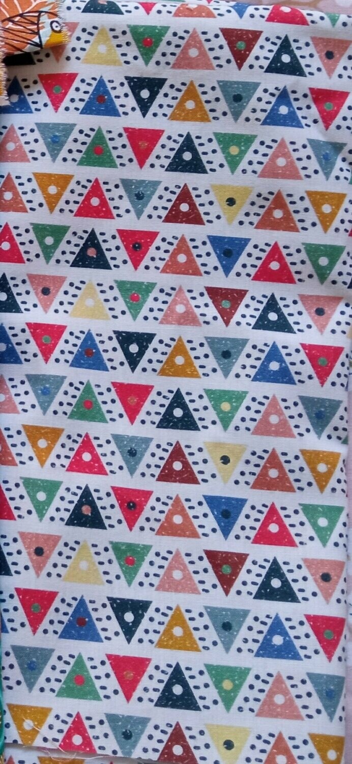 Tela triangulos colores