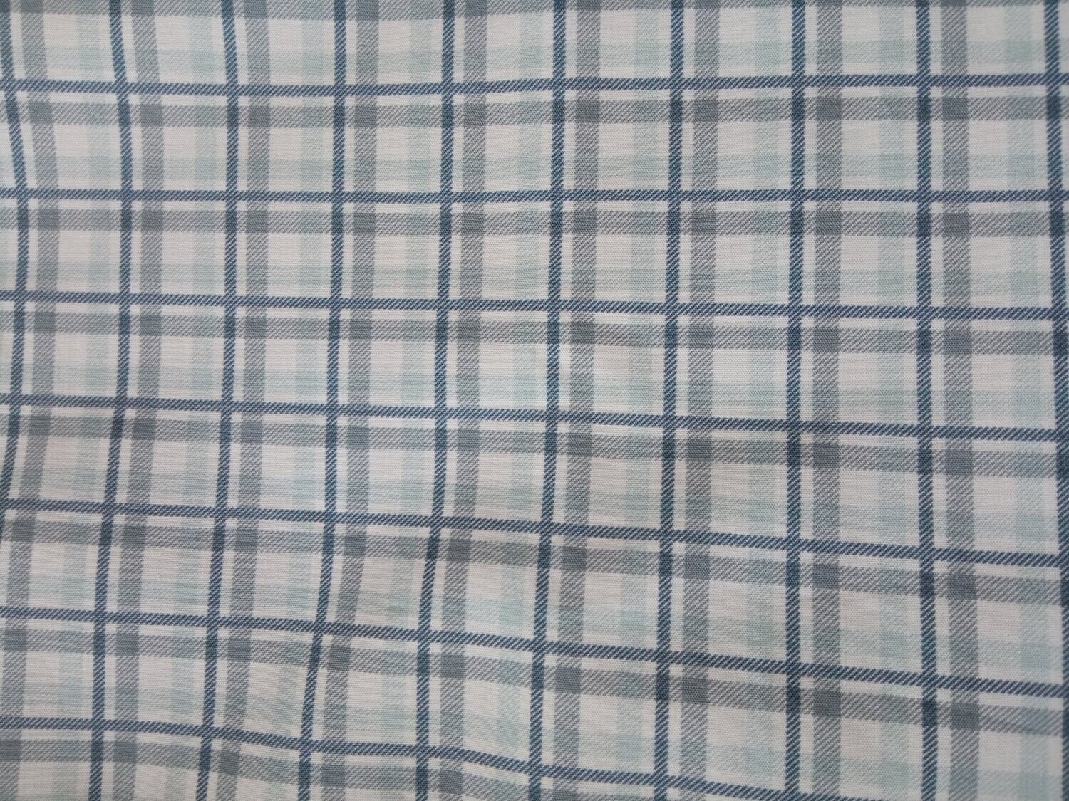 Tela cuadros tonos azul