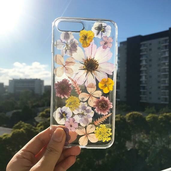 Dried Flowers Transparent Phone Cover