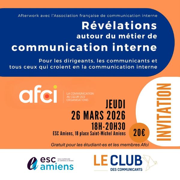 After-Work - 26 mars - AFCI / ESC Amiens