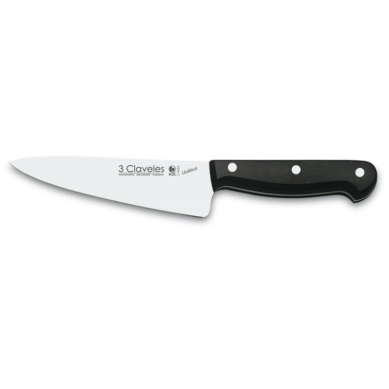 CUCHILLO COCINERO UNIBLOCK CEBOLLERO 3 CLAVELES (VARIOS TAMAÑOS)