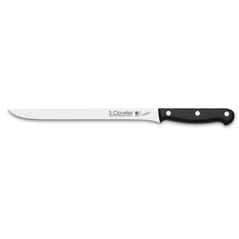CUCHILLO JAMONERO UNIBLOCK 30 CM  01132  3 CLAVELES