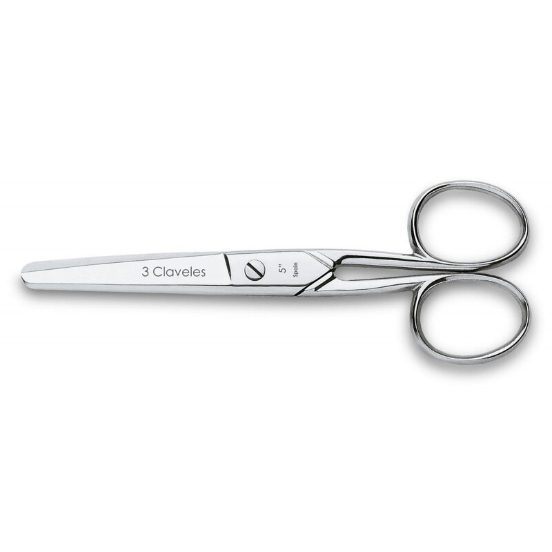 TIJERA PUNTO ROMA VARIOS USOS 5" 12.5CM   00044 3 CLAVELES