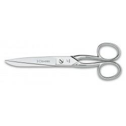 TIJERA COSTURA ZURDOS VARIOS USOS 6" 15CM    00117   3 CLAVELES