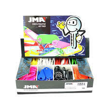 CAJA 200 LLAVEROS PORTAETIQUETAS COLORES SURTIDO JMA