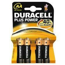 PILA DURACELL AA (PAQUETE 4 PILAS)