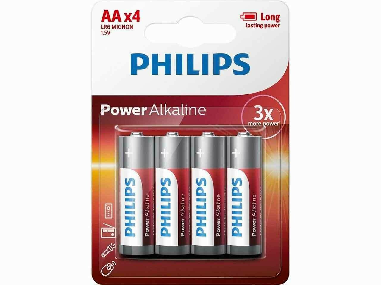 PILA PHILIPS  AA (PAQUETE DE 4 PILAS)