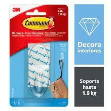 GANCHO GRANDE TRANSPARENTE COMMAND