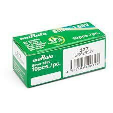 PILA BOTÓN 377- SR626SW  SONY/MURATA (Descuentos según cantidad)