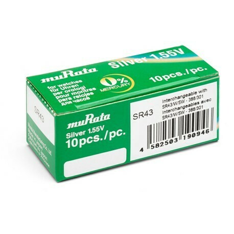 PILA BOTÓN 386 SR43SW- SONY/MURATA(descuento según cantidad)
