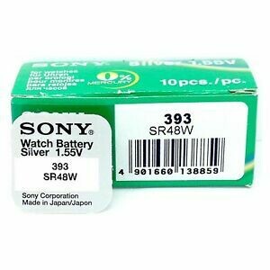 PILA BOTÓN 393 -SR48SW- SONY/MURATA (descuento según cantidad)