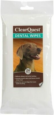 ClearQuest Pet Dental Wipes, 24 Pack