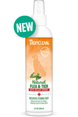 TropiClean Natural Flea And Tick Bite Relief Spray