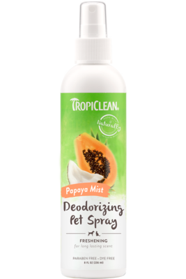 TropiClean Papaya Mist Deodorizing Pet Spray