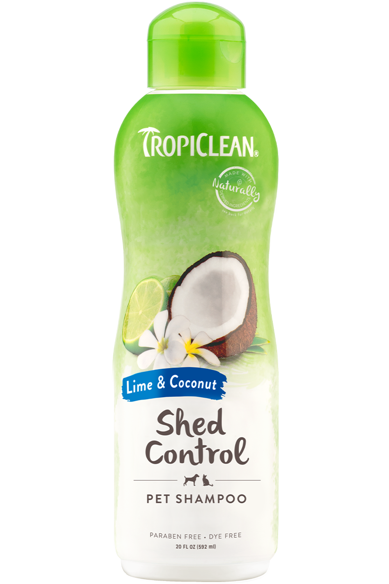 TropiClean Lime And Coconut Shed Control Pet Shampoo, 20oz