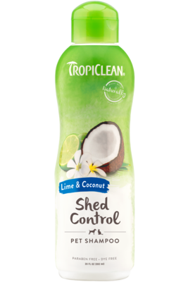 TropiClean Lime And Coconut Shed Control Pet Shampoo, 20oz