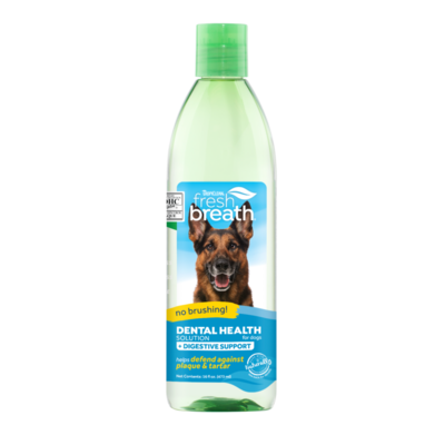 TropiClean Fresh Breath Dental Health Solution + Digestive Support For Dogs