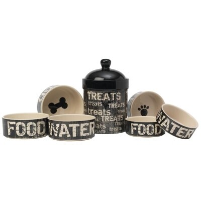 PetRageous Designs Vintage Stoneware Treat Jar PetRageous Designs Vintage Stoneware Treat Jar
