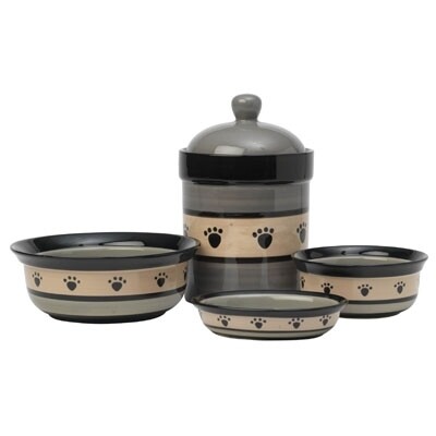 PetRageous Designs Metro Bowls Treat Jar PetRageous Designs Metro Bowls Treat Jar
