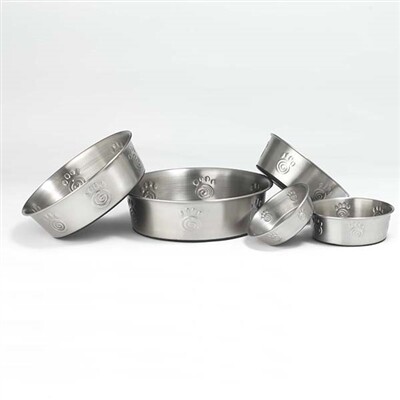 PetRageous Designs Cayman Classic Non-Skid Stainless Steel Bowl
