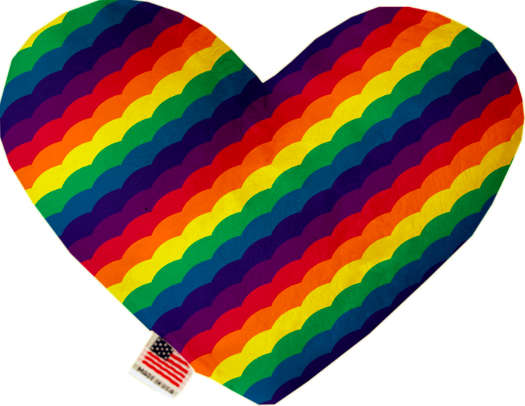 Pride Rainbow Stuffing Free Heart Toy