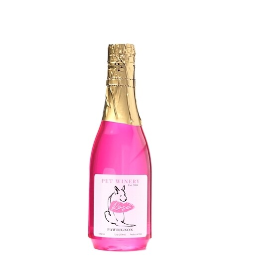 Dog Pawrignon Rose Pink Champagne 12oz