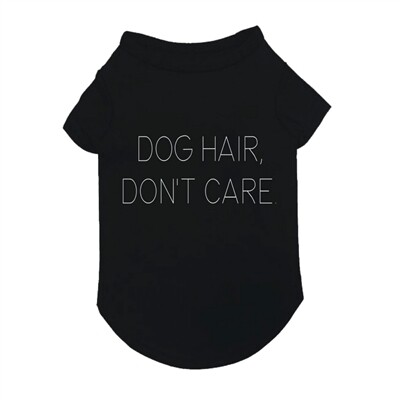 Fabdog Dog Hair Don't Care Dog Tshirt Black