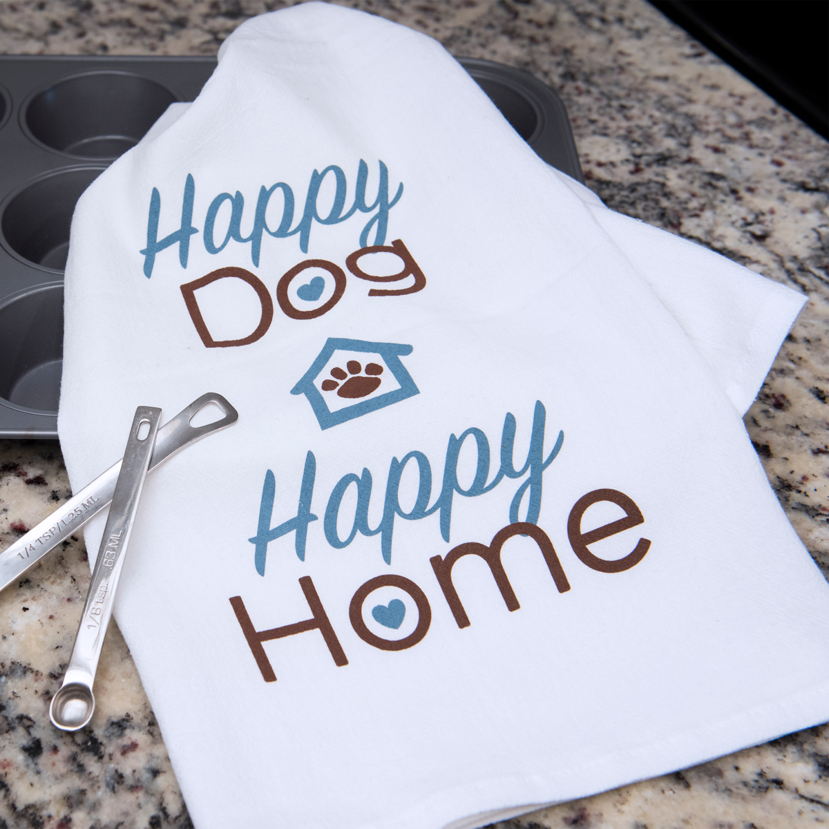 Kitchen Towel - Happy Dog, Happy Home