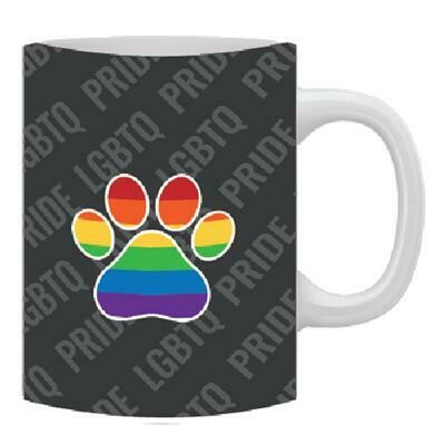 Pride Paw Print Coffee Mug