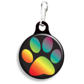 Rainbow Paw Pride Collar Charm