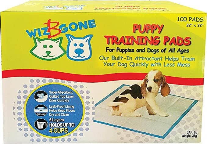 Wiz B Gone Puppy/Adult Training Pads (100ct)