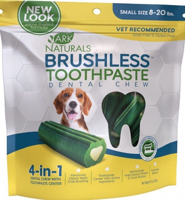 Ark Naturals Brushless Toothpaste Dental Chews - Mini Size