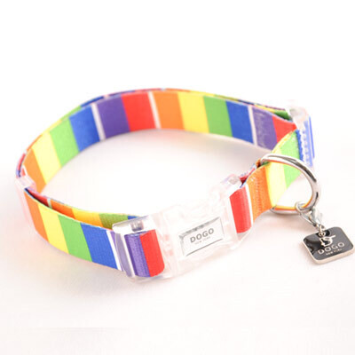 Dogo Contempo Rainbow Dog Collar