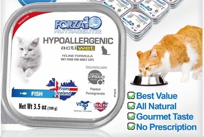 Forza10 Actiwet Hypoallergenic Canned Cat Food Fish Flavor