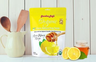 Grandma Lucy's Dog Treats Organic Baked Lemon Honey