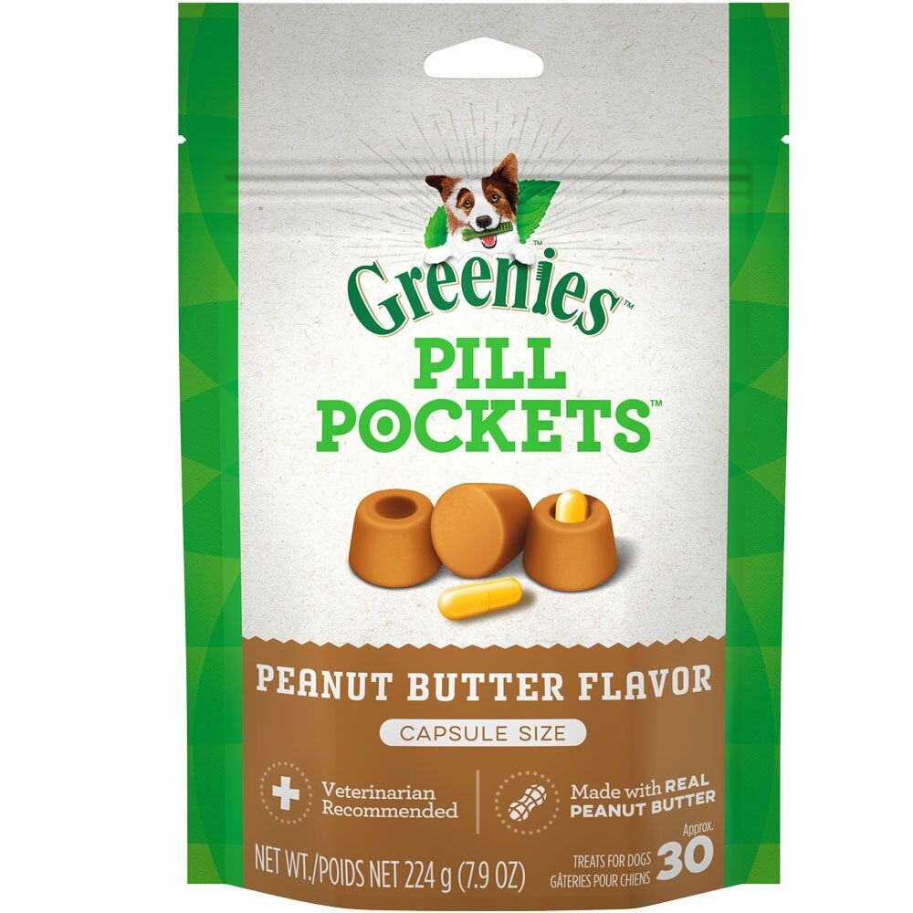 Greenies Pill Pockets Capsule Dog Treats - Peanut Butter Flavor