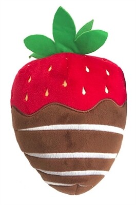 Lulubelles Power Plush - Chocolate Strawberry Valentines Dog Toy