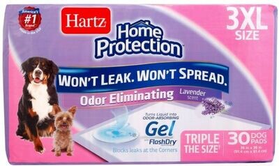 Hartz Home Protection Lavender Scent Odor Eliminating Dog Pads