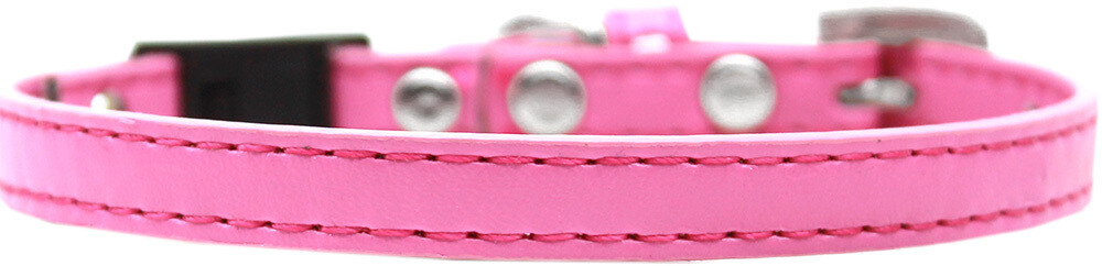 Faux Leather Breakaway Cat Collar Bright Pink