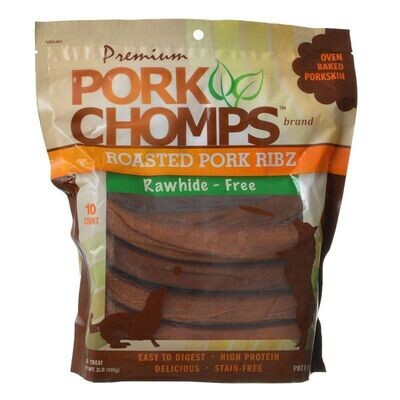 Pork Chomps Ribz - Rawhide Alternative