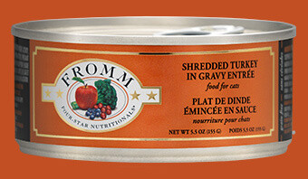 Fromm Four Star Shredded Turkey in Gravy Canned Cat Food | 5.5 OZ