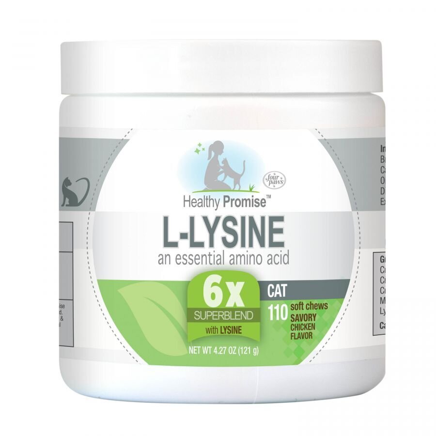 Four Paws Healthy Promise Immune Support Supplements with L-Lysine for Cats