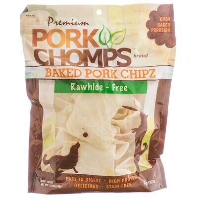Pork Chomps Premium Baked Pork Chipz Dog Treats