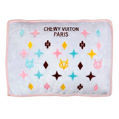 Haute Diggity Dog White Chewy Vuiton Bed